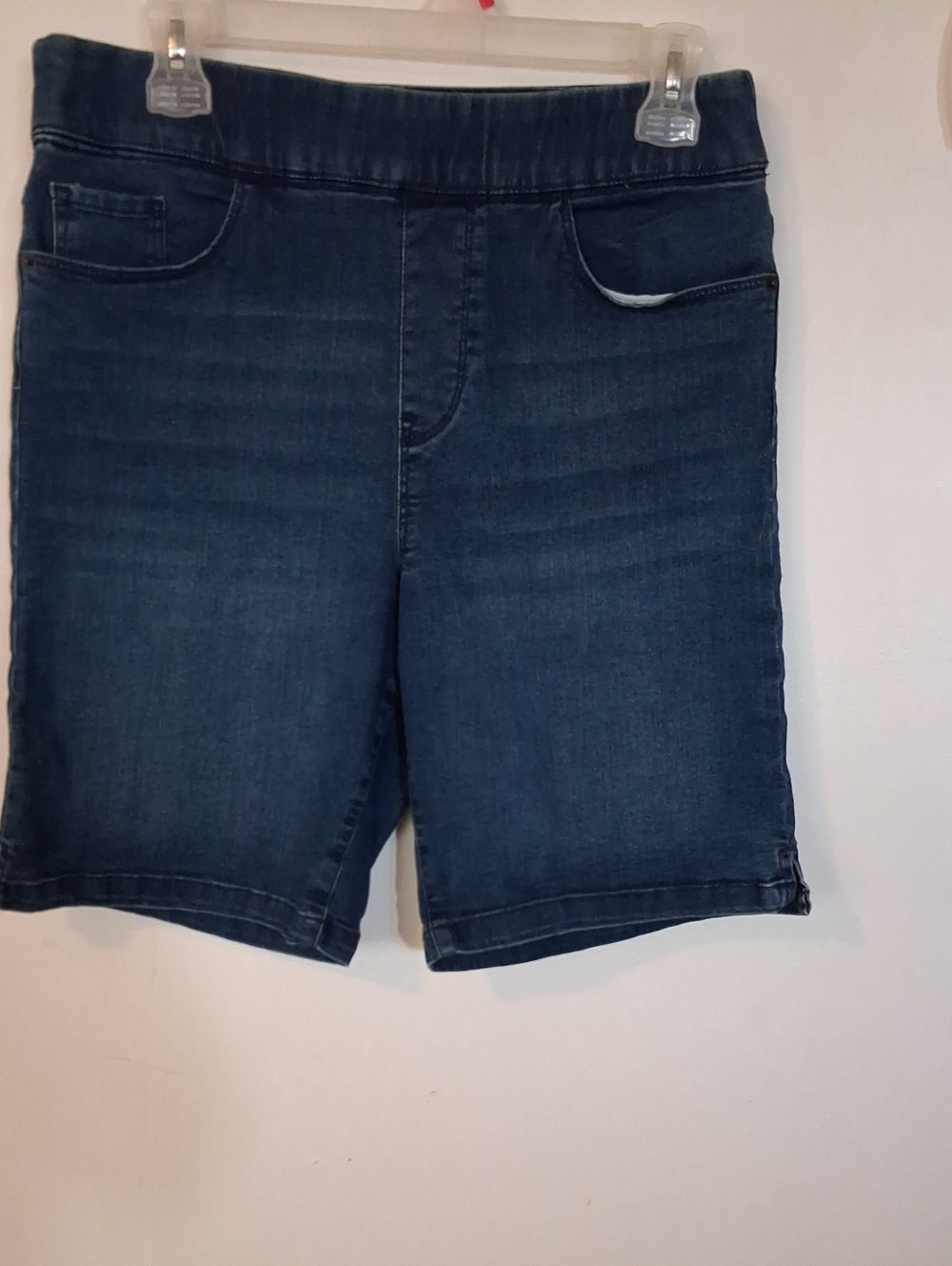DKNY Women's Dark Indigo Denim Bermuda Shorts